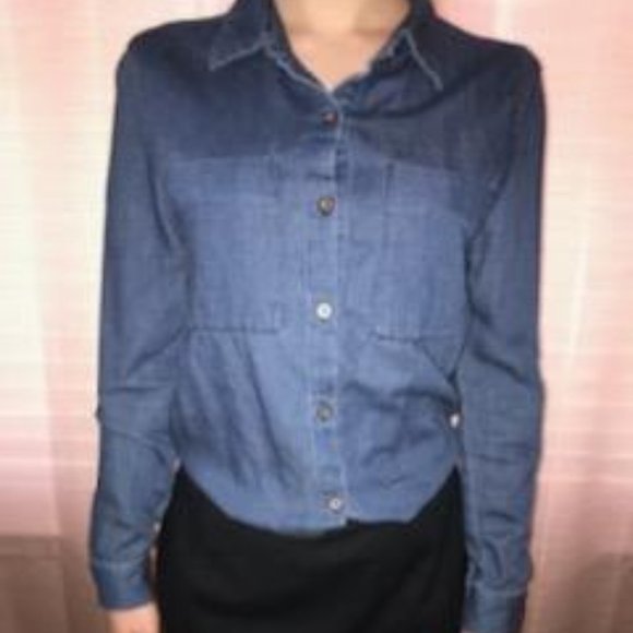 Denim Button Down Shirt - Picture 5 of 5